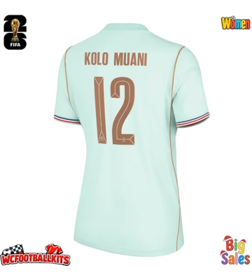 France Randal Kolo Muani #12 Replica Away Stadium Shirt for Women World Cup 2026 Short Sleeve